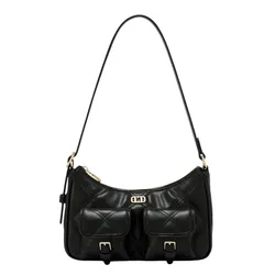 Túi Đeo Vai Nữ Lyn Autumn Shoulder Bag Black LL25FBT673 Màu Đen