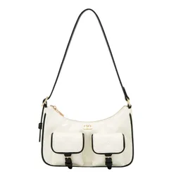 Túi Đeo Vai Nữ Lyn Autumn Shoulder Bag Ivory LL25FBT673 Màu Trắng