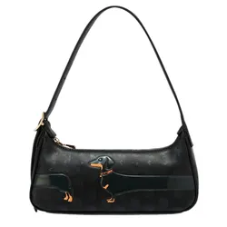 Túi Đeo Vai Nữ Lyn Blossom Infinite S Shoulder Bag Printed Black LL25FBM026 Màu Đen