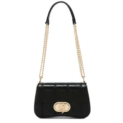 Túi Đeo Vai Nữ Lyn Colin Infinite M Crossbody Bag Ivory LL25FBM021 Black Màu Đen
