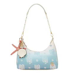 Túi Đeo Vai Nữ Lyn Coral Infinite Shoulder Bag Blue LL25CBM335 Màu Xanh Blue