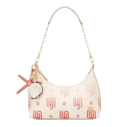 Túi Đeo Vai Nữ Lyn Coral Infinite Shoulder Bag Pink LL25CBM335 Màu Trắng - Hồng