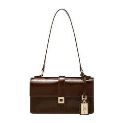 Túi Đeo Vai Nữ Lyn Imiko L Shoulder Bag - Tortoise LL25FBT645 Màu Nâu
