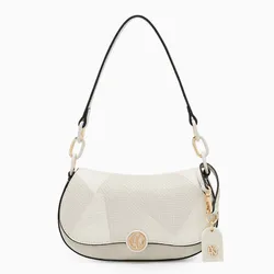 Túi Đeo Vai Nữ Lyn Ivar Shoulder Bag - White Variation 2 LL25FBF034 Màu Trắng