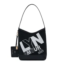 Túi Đeo Vai Nữ Lyn Jayla XL Tote Bag - Black Variation 2 L25FBWB014 Màu Đen