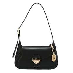 Túi Đeo Vai Nữ Lyn Lena M Shoulder Bag Black LL25CBF102 Màu Đen