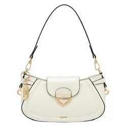 Túi Đeo Vai Nữ Lyn Lena S Shoulder Bag Ivory LL25CBF104 Màu Trắng