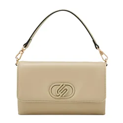 Túi Đeo Vai Nữ Lyn Nyxia Infinite Puff Shoulder Bag Beige LL25CBM260 Màu Be