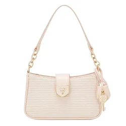Túi Đeo Vai Nữ Lyn Ray Raw S Shoulder Bag Light Pink LL25SBS330 Màu Hồng Nhạt