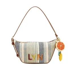 Túi Đeo Vai Nữ Lyn Twisty Shoulder Bag - Brown LL25CBF932 Màu Nâu