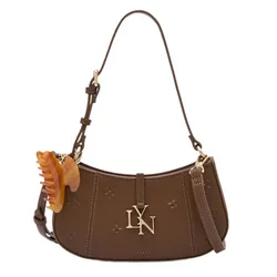 Túi Đeo Vai Nữ Lyn Wendy Brighton Shoulder Bag Brown L25FBWA013 Màu Nâu