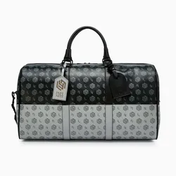 Túi Du Lịch Lyn Dune Montage Duffle Bag Handbag - Black LL25FBM667 Màu Đen Xám