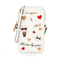 Túi Đựng Điện Thoại Karl Lagerfeld Maybelle Phone Crossbody Màu Trắng