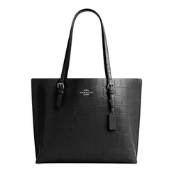 Túi Tote Nữ Coach Mollie Tote Bag CW018 Silver/Black Màu Đen