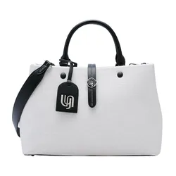 Túi Tote Nữ Lyn Narla Infinite L Tote Bag Black LL25CBM183 Màu Đen Trắng
