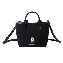 Túi Tote Nữ WHOAU Canvas 2 Way Tote Bag WHBGF3821A Màu Đen
