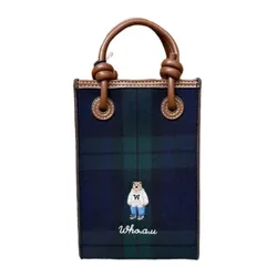 Túi Tote Nữ WHOAU WHBGF3822A Màu Kẻ Caro
