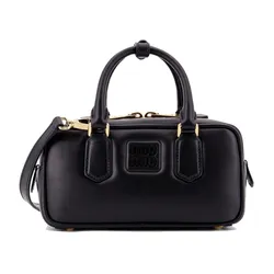 Túi Xách Nữ Miu Miu Arcadie Leather Shoulder Bag 5BB142VOONACR3F0002 Màu Đen