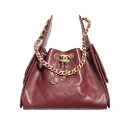 Túi Xách Tay Nữ Chanel 25 Small Handbag Grained Calfskin & Gold-Tone Metal AS5293-B20304-U1192 Màu Đỏ Burgundy
