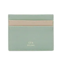 Ví Đựng Thẻ Nữ Lyn Babie Multi Card Holder Wallet - Green Variation 2 LL25CWF059 Màu Xanh Green