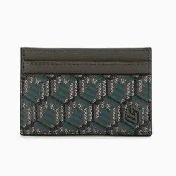 Ví Đựng Thẻ Nữ Lyn Dune Scape S Card Holder Wallet - Dark Green LL25FWM664 Màu Xanh Xám