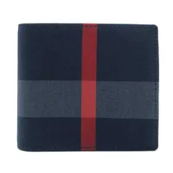 Ví Nam Burberry Check Bifold Wallet 8084065 Màu Xanh/Xám