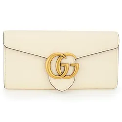Ví Nữ Gucci GG Bi-Fold Wallet GG Marmont Long 779776 A7M0T 9522 Màu Trắng Kem