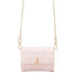 Ví Nữ Lyn Aurelia Short Wallet On Chain - Pink LL24FWF074 Màu Hồng