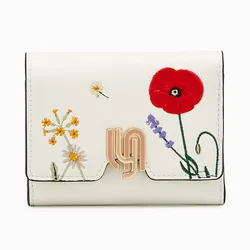 Ví Nữ Lyn Blossom Infinite Fold Wallet - Off-White LL25FWM008 Màu Trắng