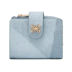 Ví Nữ Lyn Butterfly Short Wallet - Blue Variation 2 LL25CWF074 Màu Xanh Blue