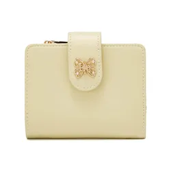 Ví Nữ Lyn Butterfly Short Wallet - Light Yellow LL25CWF074 Màu Vàng