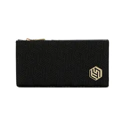 Ví Nữ Lyn Giselle Long Wallet - Black LL25FWM638 Màu Đen