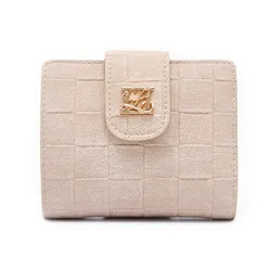 Ví Nữ Lyn Joann Grace Flap Wallet - Biege Variation 2 LL25CWF959 Màu Be