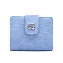 Ví Nữ Lyn Joann Grace Flap Wallet - Blue Variation 2 LL25CWF959 Màu Xanh Blue