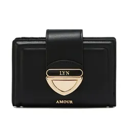 Ví Nữ Lyn Lena Short Wallet - Black LL25CWF035 Màu Đen