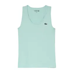 Áo Ba Lỗ Nữ Lacoste Women's Ultra Dry Rib Knit Tank TF4874 51 LGF Màu Xanh Mint Size 42