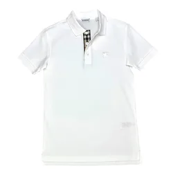 Áo Polo Nam Burberry With Embroidered Horse Tag SS25 Màu Trắng Size S