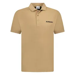 Áo Polo Nam Burberry With Logo Embroidered 8084438 Màu Be Size XS