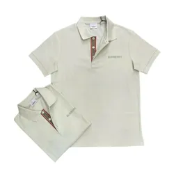 Áo Polo Nam Burberry With Logo Embroidered Màu Trắng Size XS