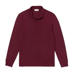 Áo Polo Nam Dài Tay Lacoste Smart Paris Long Sleeve Stretch Cotton Polo Shirt PH2481 SXL Màu Đỏ Đô