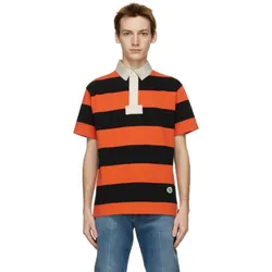 Áo Polo Nam Gucci Orange Striped 211451M212010 Màu Cam Đen Size XS