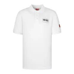 Áo Polo Nam Kenzo Paris Classic Logo FC65PO0034PU 01B Màu Trắng Size M