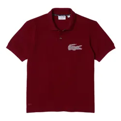 Áo Polo Nam Lacoste Made In France Classic Fit Organic Cotton Polo PH2676-51 P41 Màu Đỏ Bordeaux Size 2