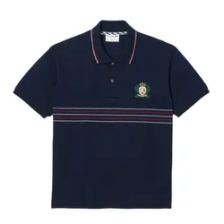 Áo Polo Nam Lacoste Men's Classic Fit L.12.12 Embroidered Shield PH0037 51 166 Màu Xanh Navy Size 5