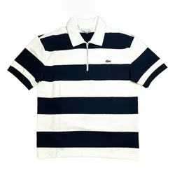 Áo Polo Nam Lacoste Relaxed Fit PH3112 166 Màu Trắng Đen Size 3