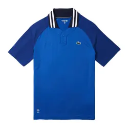Áo Polo Nam Lacoste Tennis x Daniil Medvedev DH7381 54G ISS Màu Xanh Blue Size 4