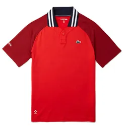 Áo Polo Nam Lacoste X Daniil Medvedev Ultra Dry Slim Fit Tennis Shirt DH7381 54G IRW Màu Đỏ Size 4