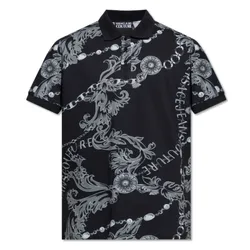 Áo Polo Nam Versace Jeans Couture Black Shirt 75GAG6S0 Màu Đen Size S