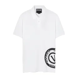 Áo Polo Nam Versace Jeans Couture Emblem Màu Trắng Size S