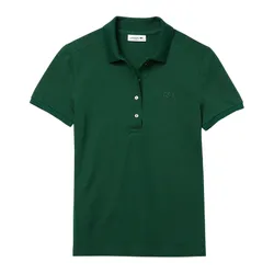 Áo Polo Nữ Lacoste L.12.D Slim Fit Stretch Mini Piqué PF5462 132 Màu Xanh Lá Size 34